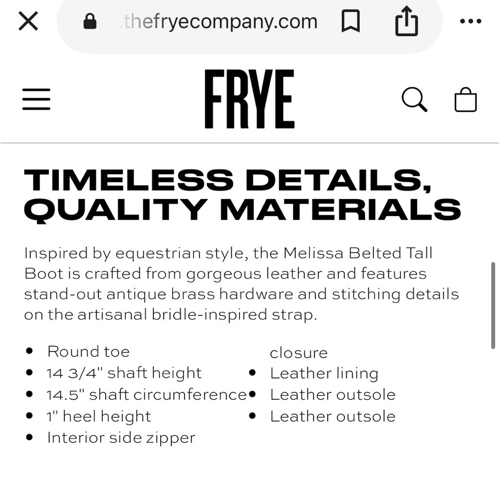 Frye Melissa Belted Leather Boots NEW! - Picture 10 of 10